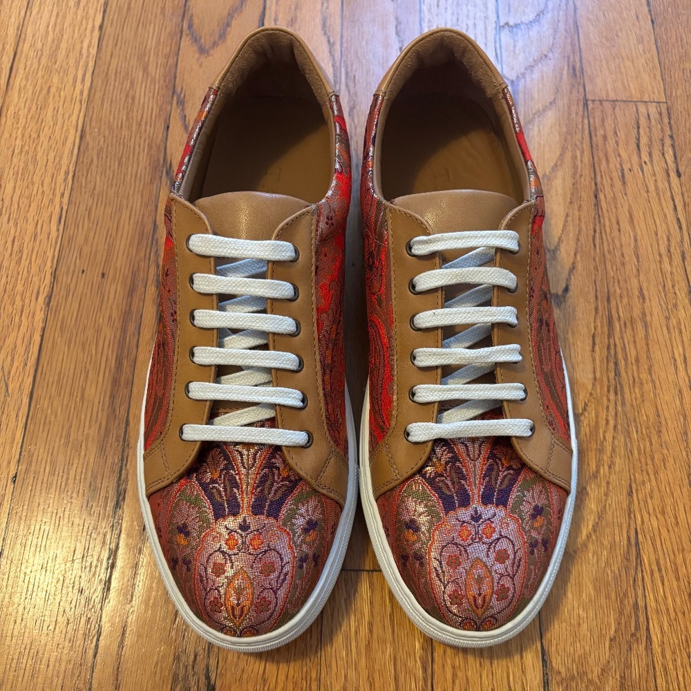 Taft Sneakers – Red Paisley/Size 42 – Never Worn / Brand New